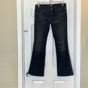 7 For All Mankind "A" Pocket Low Rise Flare Jeans Women's Size 29